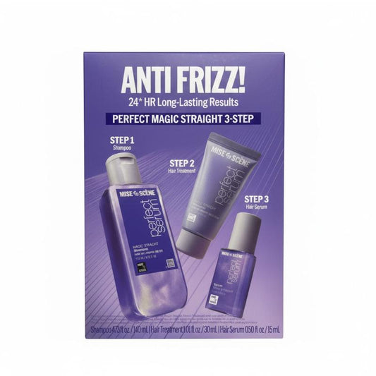 Kit Anti Frizz Shampoo 140ml + Tratamento 30ml + Sérum 15ml